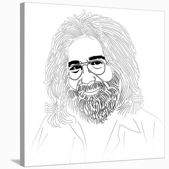 Jerry Garcia-Logan Huxley-Stretched Canvas