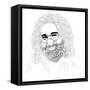 Jerry Garcia-Logan Huxley-Framed Stretched Canvas