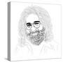 Jerry Garcia-Logan Huxley-Stretched Canvas