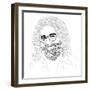 Jerry Garcia-Logan Huxley-Framed Art Print