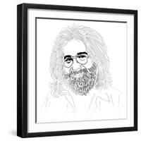 Jerry Garcia-Logan Huxley-Framed Art Print