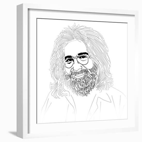 Jerry Garcia-Logan Huxley-Framed Art Print