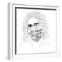 Jerry Garcia-Logan Huxley-Framed Art Print