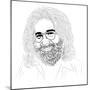 Jerry Garcia-Logan Huxley-Mounted Art Print