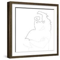 Jerry Garcia-Logan Huxley-Framed Art Print