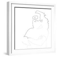 Jerry Garcia-Logan Huxley-Framed Art Print