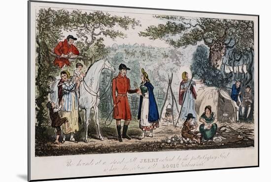 Jerry Having His Hand Read by a Gypsy, C1828-Isaac Robert Cruikshank-Mounted Giclee Print