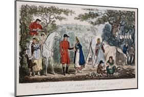 Jerry Having His Hand Read by a Gypsy, C1828-Isaac Robert Cruikshank-Mounted Giclee Print