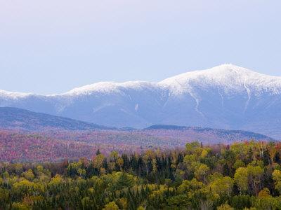 Dusk and Mount Washington, White Mountains, Bethlehem, New Hampshire, USA