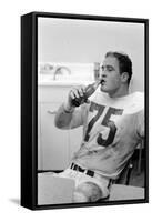 Jerry Mays of Kansas City Chiefs During Halftime, Superbowl I, Los Angeles, CA, January 15, 1967-Bill Ray-Framed Stretched Canvas