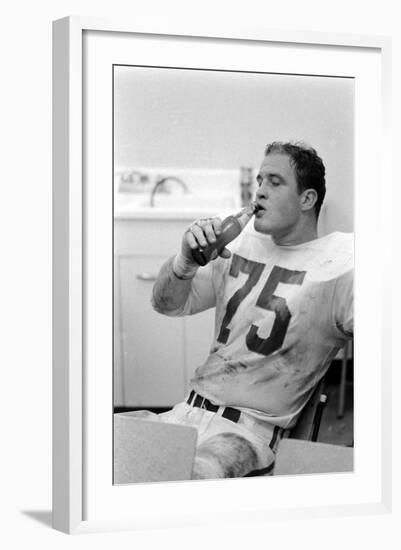 Jerry Mays of Kansas City Chiefs During Halftime, Superbowl I, Los Angeles, CA, January 15, 1967-Bill Ray-Framed Photographic Print