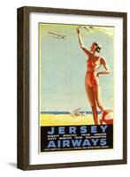 Jersey Airways Great Britain-null-Framed Giclee Print