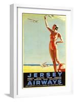 Jersey Airways Great Britain-null-Framed Giclee Print