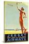 Jersey Airways Great Britain-null-Stretched Canvas