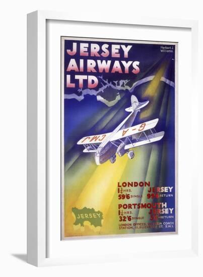 Jersey Airways LTD-null-Framed Art Print