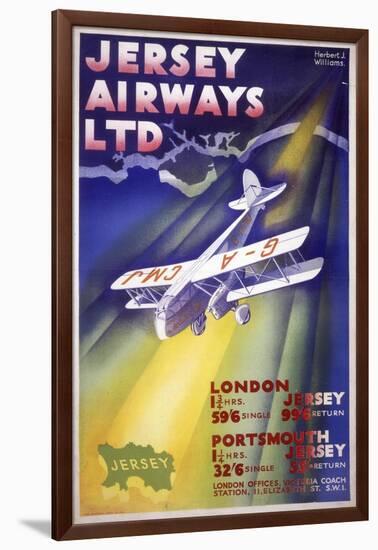 Jersey Airways LTD-null-Framed Art Print