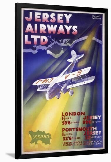 Jersey Airways LTD-null-Framed Art Print