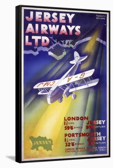 Jersey Airways LTD-null-Framed Stretched Canvas