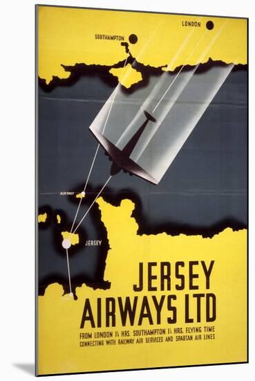 Jersey Airways LTD-null-Mounted Art Print
