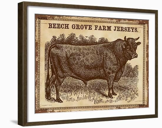 Jersey Bull-null-Framed Giclee Print