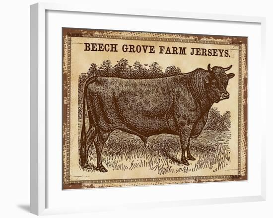 Jersey Bull-null-Framed Giclee Print