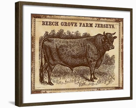 Jersey Bull-null-Framed Giclee Print