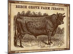 Jersey Bull-null-Mounted Giclee Print