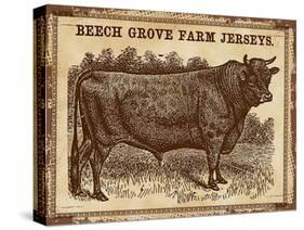 Jersey Bull-null-Stretched Canvas
