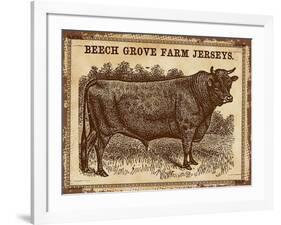Jersey Bull-null-Framed Giclee Print