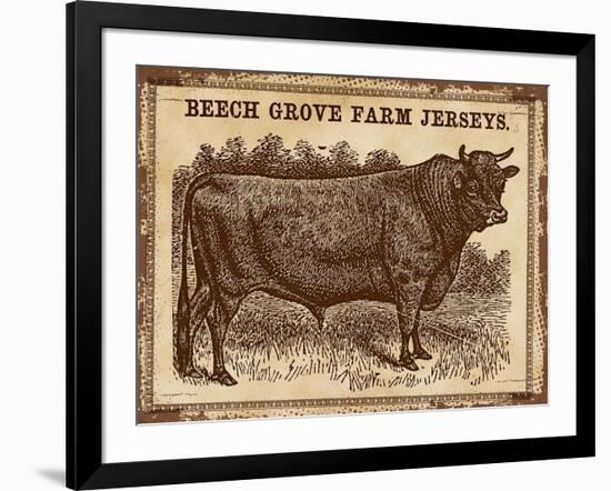 Jersey Bull-null-Framed Giclee Print