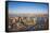 Jersey City and Lower Manhattan, New York City, New York, USA-Jon Arnold-Framed Stretched Canvas