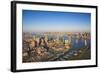Jersey City and Lower Manhattan, New York City, New York, USA-Jon Arnold-Framed Photographic Print
