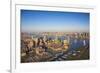 Jersey City and Lower Manhattan, New York City, New York, USA-Jon Arnold-Framed Photographic Print