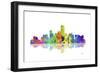 Jersey City New Jersey Skyline 1-Marlene Watson-Framed Giclee Print