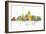 Jersey City New Jersey Skyline MCLR 1-Marlene Watson-Framed Giclee Print