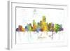 Jersey City New Jersey Skyline MCLR 1-Marlene Watson-Framed Giclee Print