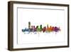 Jersey City New Jersey Skyline-Michael Tompsett-Framed Art Print