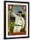 Jersey City, NJ, Jersey City Eastern League, Charles Hanford, Baseball Card-Lantern Press-Framed Art Print