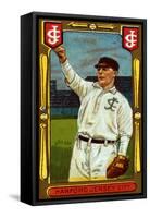 Jersey City, NJ, Jersey City Eastern League, Charles Hanford, Baseball Card-Lantern Press-Framed Stretched Canvas