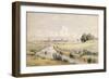 Jersey City with a Glimpse of New York from the Bergen Canal, 1854-William Rickarby Miller-Framed Giclee Print