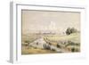 Jersey City with a Glimpse of New York from the Bergen Canal, 1854-William Rickarby Miller-Framed Giclee Print