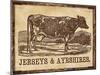 Jersey  Cow-null-Mounted Giclee Print