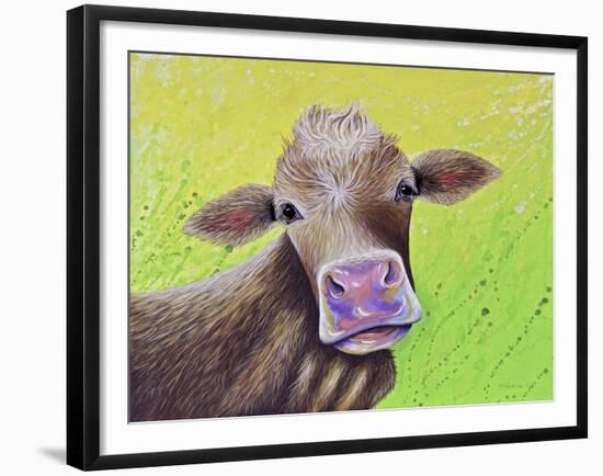 Jersey Cow-Michelle Faber-Framed Giclee Print