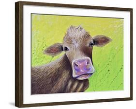 Jersey Cow-Michelle Faber-Framed Giclee Print