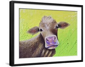 Jersey Cow-Michelle Faber-Framed Giclee Print