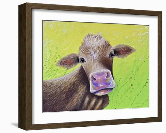 Jersey Cow-Michelle Faber-Framed Giclee Print