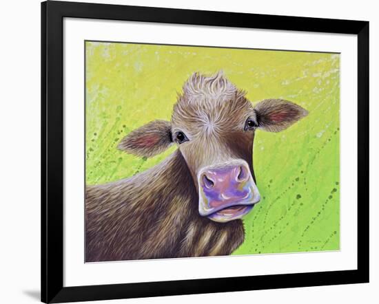 Jersey Cow-Michelle Faber-Framed Giclee Print