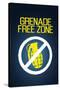 Jersey Shore Grenade Free Zone Blue Mesh TV Poster Print-null-Stretched Canvas