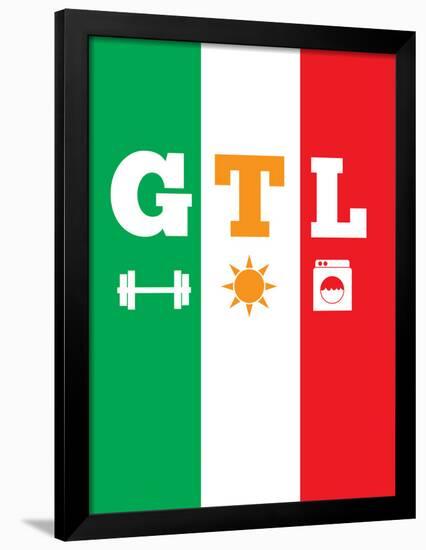 Jersey Shore GTL (Gym, Tan, Laundry)-null-Framed Poster