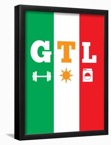 Jersey Shore GTL (Gym, Tan, Laundry)-null-Framed Poster